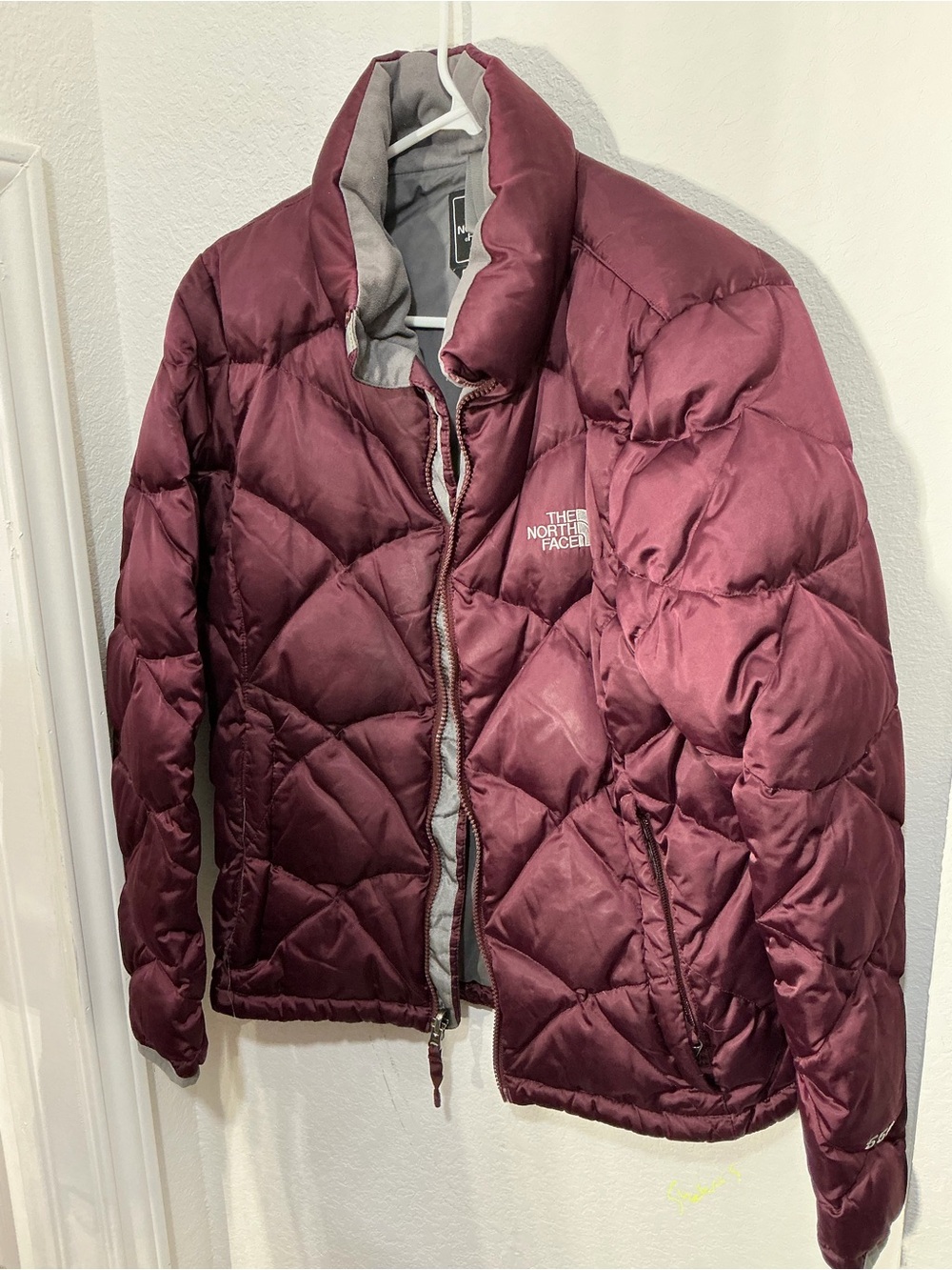 The North Face Women's Burgundy Quilted Puffer Jacket